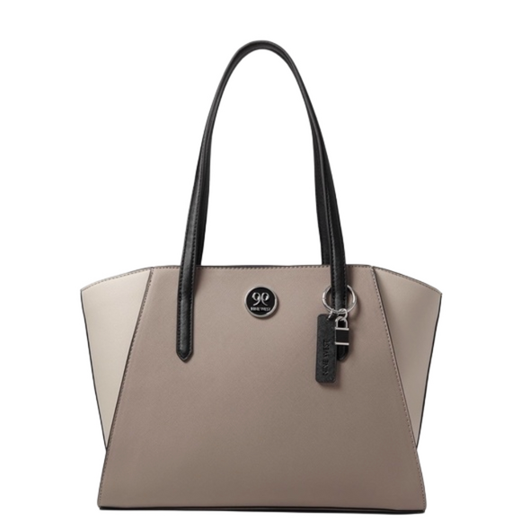 Nine West Handbags - Nine West Beige and Black Tote Bag NWT